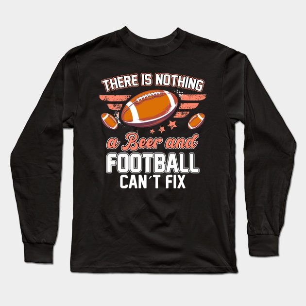 Football And Beer Long Sleeve T-Shirt by onazila pixel